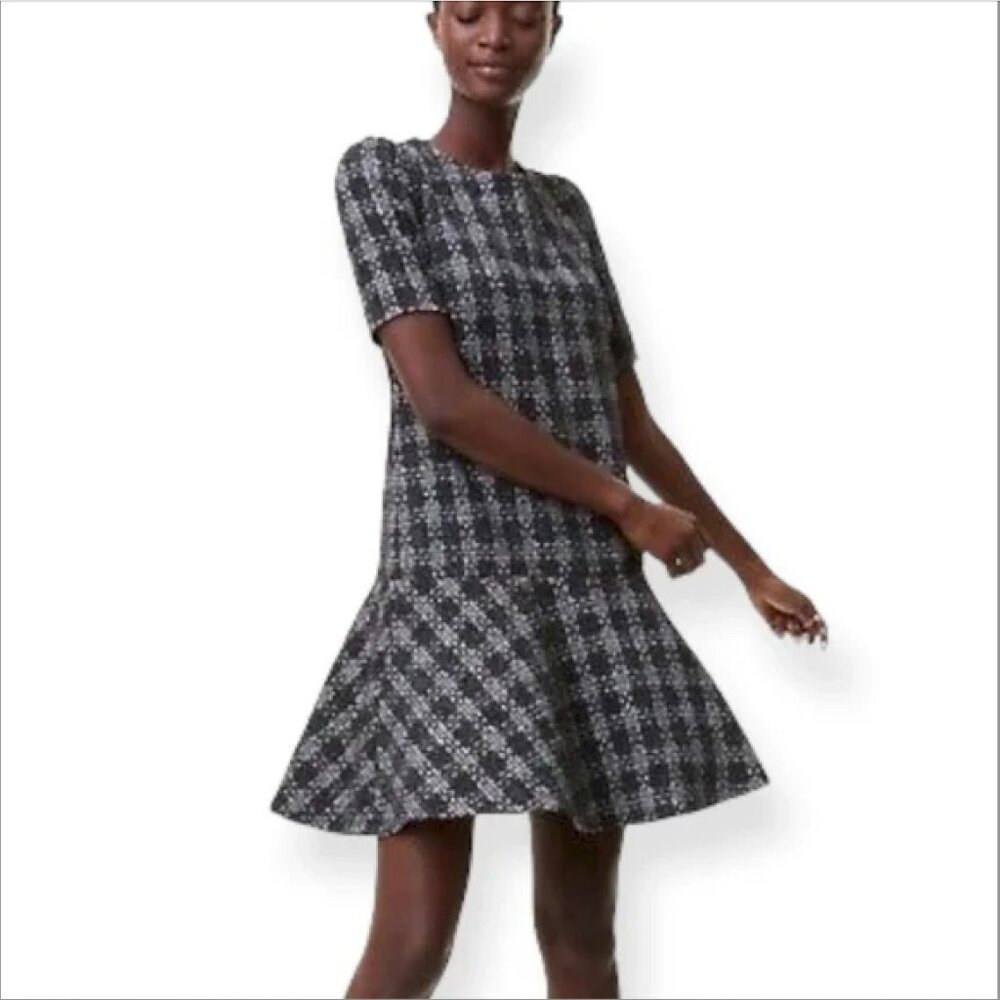 LOFT SHORT SLEEVE MINI DRESS A-line